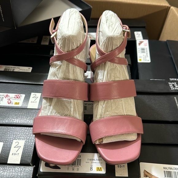 Naturalizer Womens Trinity Leather Square Toe Heels - Picture 4 of 7